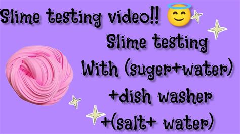 Slime Testing With Suger Water Dish Wash Salt Water Sis Zz World Youtube