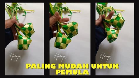 Cara Mudah Membuat Ketupat Dari Pita Jepang Ii Ketupat Bawang Dari Pita