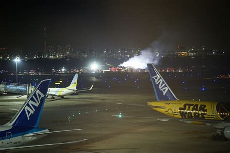 Tokyo Runway Collision Leaves 5 Dead Airbus Aircraft Ablaze