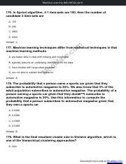 Machine Learning Ml Solved Mcqs Set Mcqmate Pdf Machine