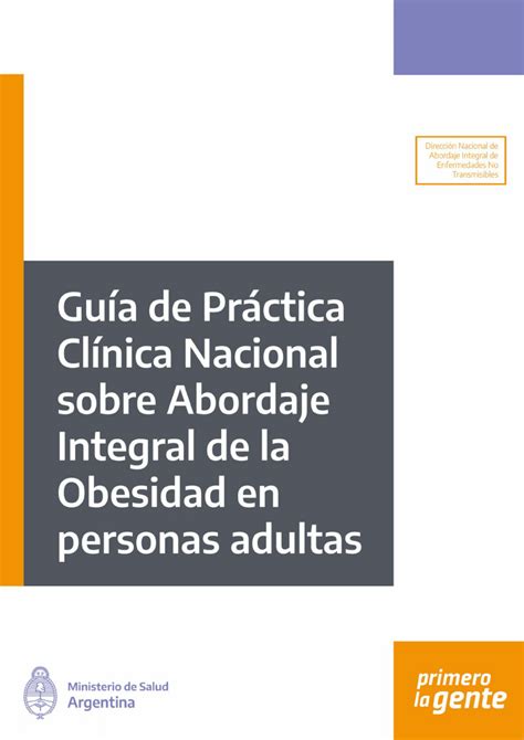 Pdf Gu A De Pr Ctica Cl Nica Nacional Sobre Abordaje Integral De La