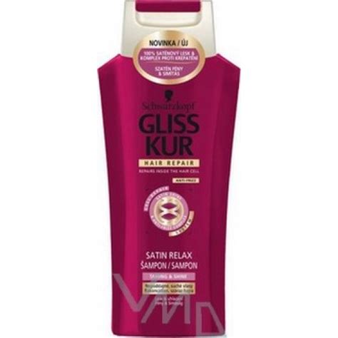 Gliss Kur Satin Relax Regenerační šampon Na Vlasy 250 Ml Sampooncz