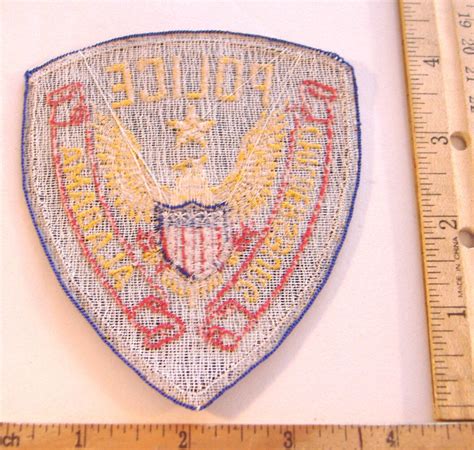 Childersburgpolice Deptalabama Stock Eagle Fabric Patchblue Border