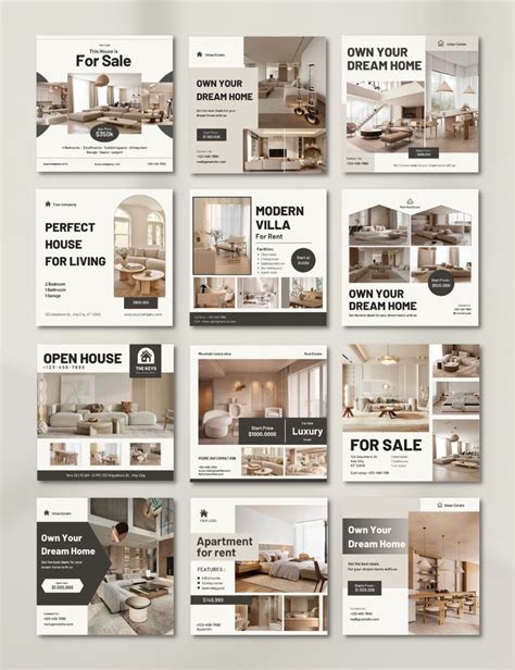 Real Estate Posts Real Estate Instagram Templates Payhip Desain