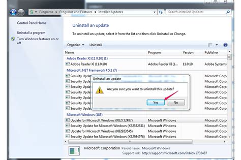 How To Remove Windows 7 Updates It Still Works