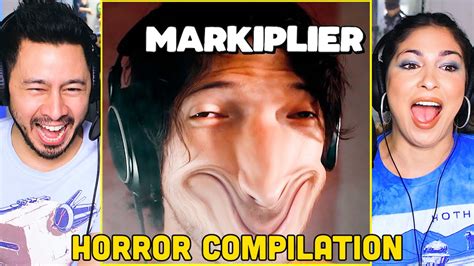 Markiplier Spooky Scary Horror Compilation Reaction Youtube