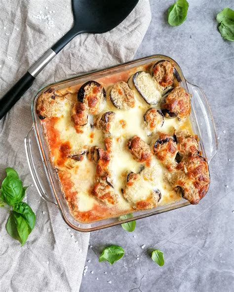 Auberginen Canneloni mit Champignon Walnuss Ricotta Füllung Genuss