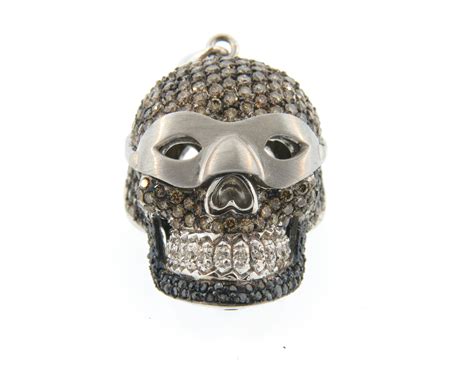 Diamond Masked Skull Pendant Atelier Minyon Blog