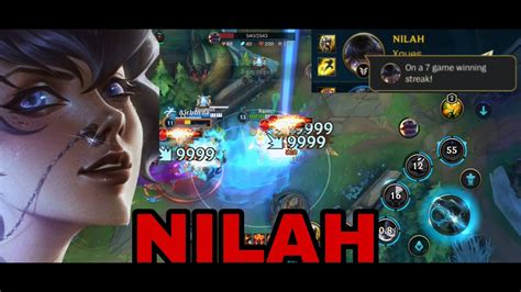 Win Streak With Nilah Ultimate Wild Rift Best Build Youtube