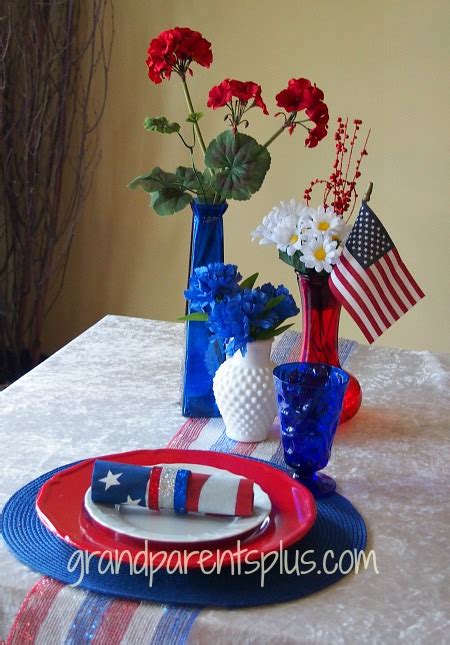 Red White And Blue Patriotic Centerpiece