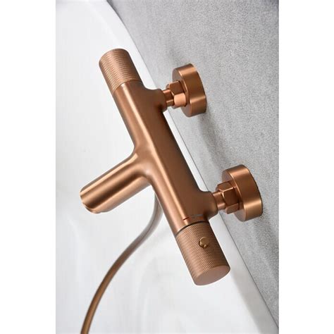 Imex Line Grifo termostático de bañera Oro rosa BAUHAUS