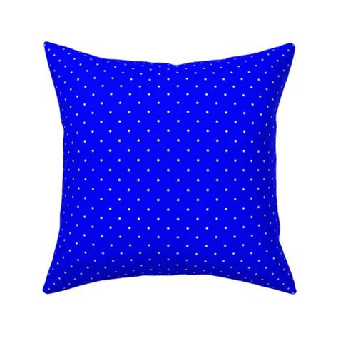 Royal Blue And White Mini Polka Dots Spoonflower