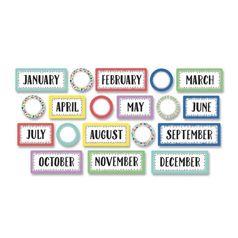 Color Pop Months Of The Year Headlines By Creative Teaching Press