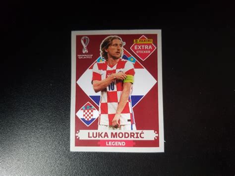 Figurinha Luka Modric Legend Gold Extra Sticker Copa Mebuscar Brasil