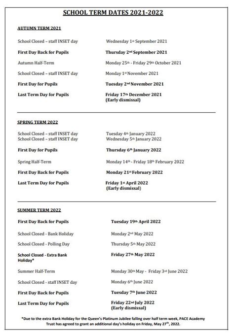 Term Dates - Beecholme Primary School