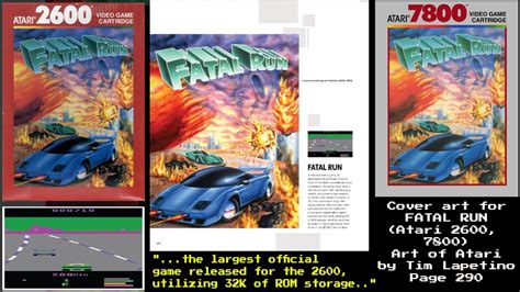 Cover Art For Fatal Run Atari Page Youtube