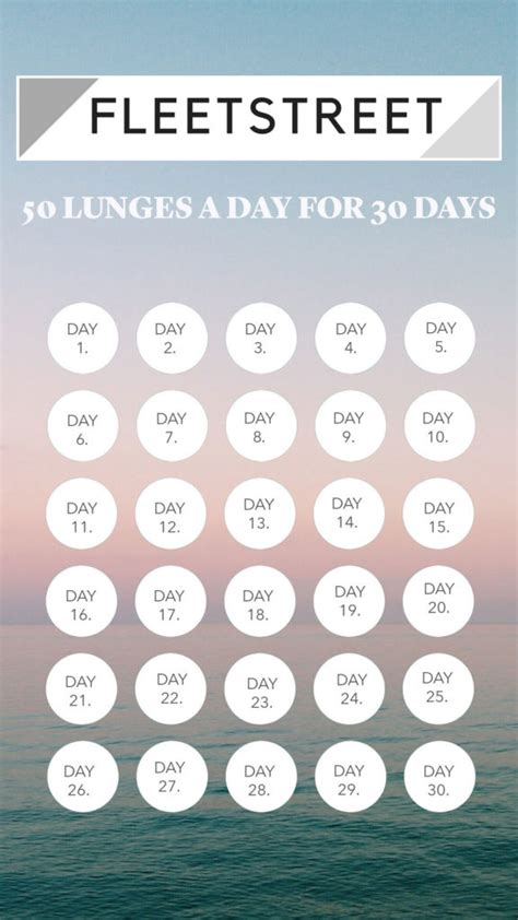 The 50 Lunges A Day For 30 Days Challenge: How It Changed How I Exercise - FLEETSTREET