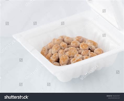 Natto Traditional Japanese Health Food Made Stock Photo