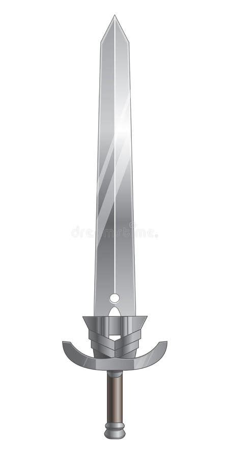 Vector Fantasy Two-handed Big Sword Stock Vector - Illustration of ...