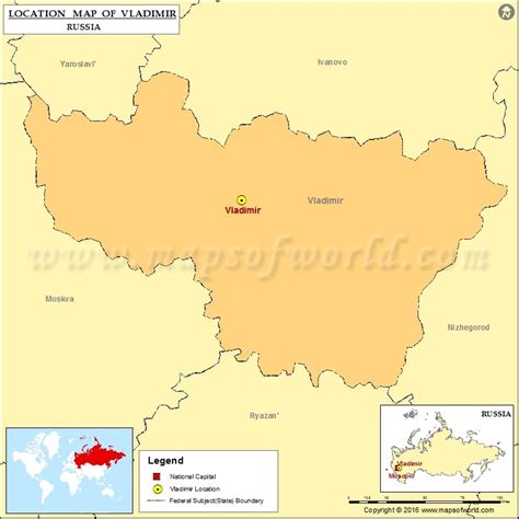 vladimir location  vladimir  russia map