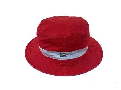 Vintage Lacoste Corduroy Reversible Bucket Hat Gem