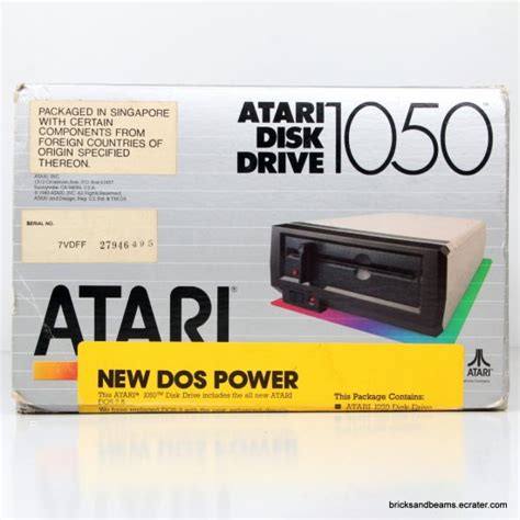 Vintage Genuine Atari Disk Drive 1050 W Box Disc Drive