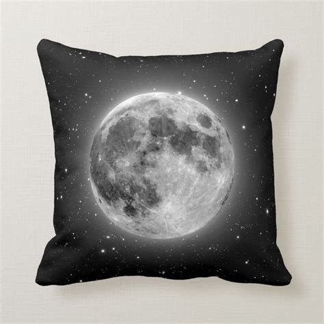 Full Moon Throw Pillow | Zazzle | Moon throw pillows, Throw pillows ...