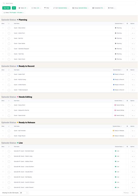 Podcast Planner Template | Project.co