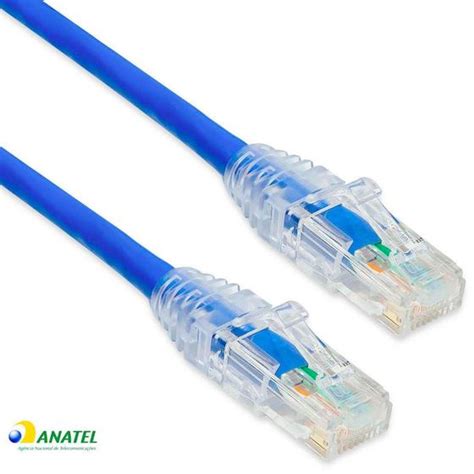 Patch Cord Cat6 U UTP CM GigaLan Furukawa Azul 1 50 Metros Cabo De