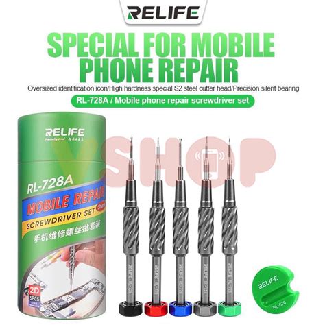 Jual Obeng Set Mobile Phone Repair Screwdriver Set 6 In 1 Relife Rl