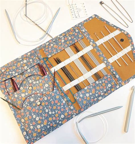 Pdf Sewing Pattern Knitting Needle Case Organizer Step By Step Etsy