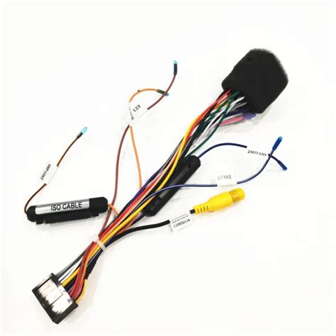 CAR STEREO RADIO 20PIN ISO Wiring Harness Connector W Rear View Camera