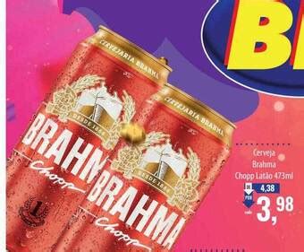 Cerveja brahma chopp latão oferta na Supermercados BH