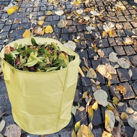 Sac À Déchets Jardin Sac À Déchets Vert Réutilisable Feuilles Camping