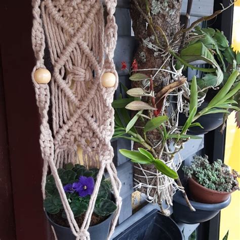 Suporte Para Vasos Em Macrame Boho Chiq Elo7 Produtos Especiais