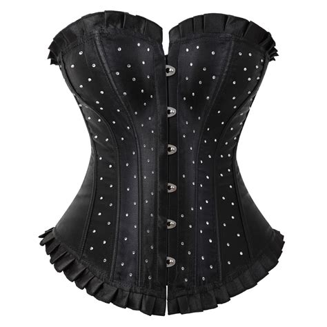 Jual Preorder Women Sexy Rhinestone Sequin Iingerie Corset Gothic