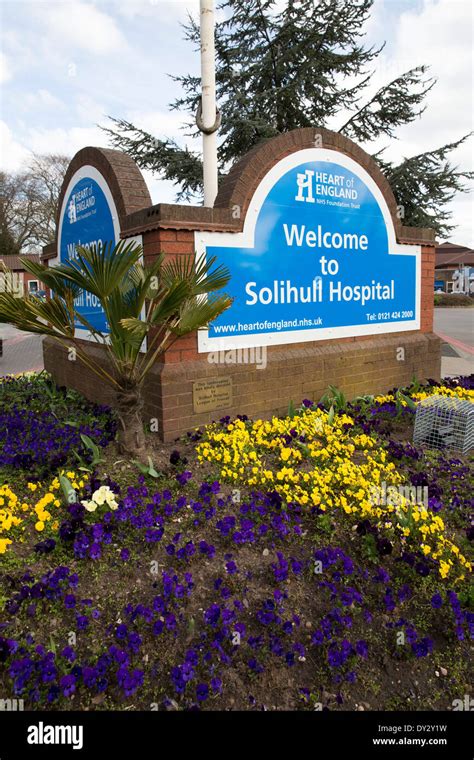 The entrance to Solihull Hospital, part of the Heart of England ...