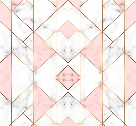 Pink geometric figure Cool abstract wallpaper - TenStickers