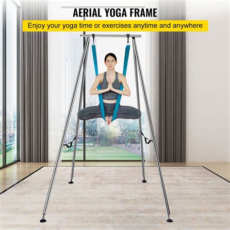 VEVOR Aerial Yoga Frame, 9.6 FT Height Yoga Swing Stand, Max 250kg ...