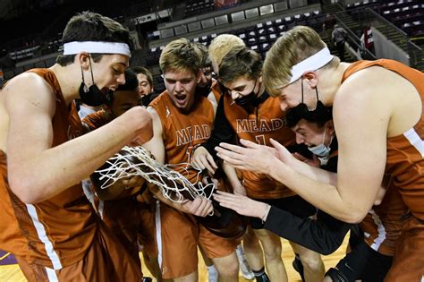 Photos Mead Celebrates Victory Over Montrose In Boys Basketball Class