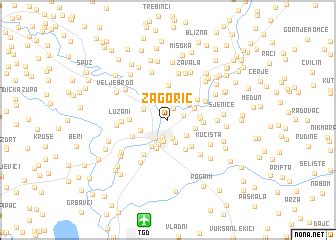 Zagorič (Serbia and Montenegro) map - nona.net