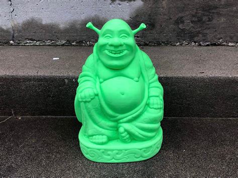 Colossal Shrek Buddha D Printed Statue Figure Various Etsy Canada