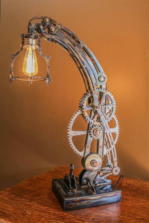 Steampunk Table Lamp L Mpada Tubo Lumin Ria Cano L Mpada Steampunk