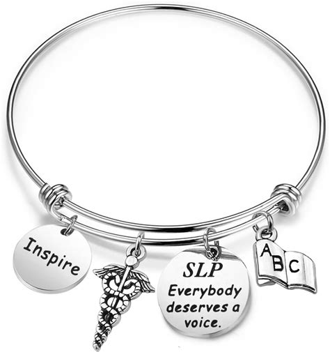 Amazon Tgbje Speech Therapy Bangle Slp Everybody Deserves A Voice