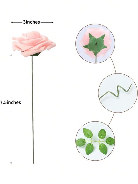 Pi Ces Pi Ces Fleurs Artificielles Fausses Roses D Coratives