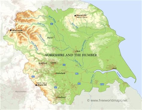 Yorkshire and the Humber Maps