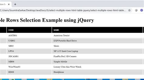 Create Html Table Row Using Javascript My Bios