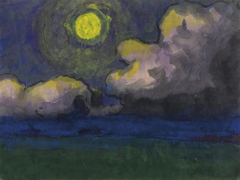 Emil Nolde (1867-1956) | Mond über der Marsch | 20th Century, Drawings ...