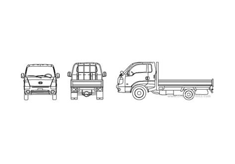 Download drawing KIA Bongo III Truck 2010 in ai pdf png svg formats