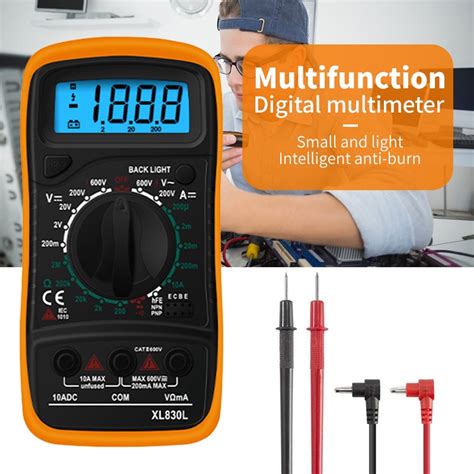 Xl830l Digital Multimeter Lcd Multi Tester Electrical Voltmeter Ammeter Ohmmeter Multitester